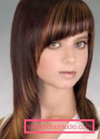 taglio di capelli per capelli medi Scala di tagli di capelli per capelli medi con frangia e senza