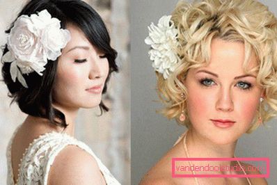Acconciature da sposa per capelli corti - 100 bellissime foto