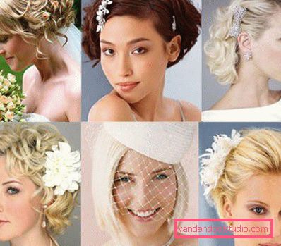 Acconciature da sposa per capelli corti - 100 bellissime foto