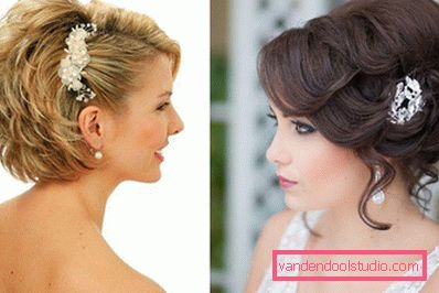 Acconciature da sposa per capelli corti - 100 bellissime foto