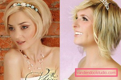 Acconciature da sposa per capelli corti - 100 bellissime foto