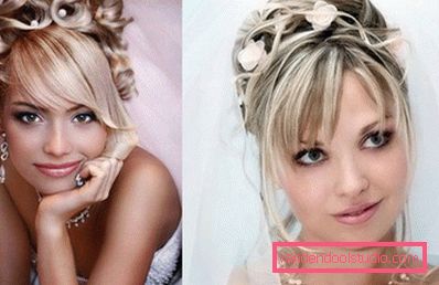 Acconciature da sposa con frangia