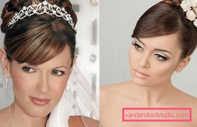 Acconciature da sposa con frangia