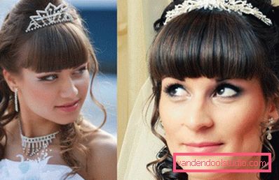 Acconciature da sposa con frangia
