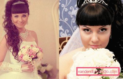 Acconciature da sposa con frangia