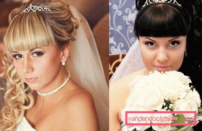 Acconciature da sposa con frangia