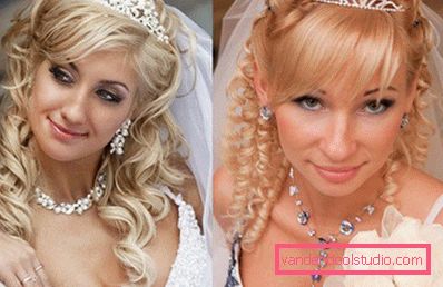 Acconciature da sposa con frangia