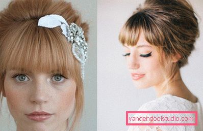 Acconciature da sposa con frangia