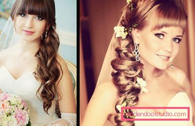 Acconciature da sposa con frangia