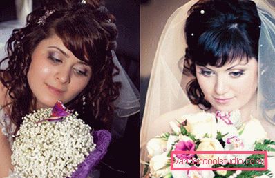 Acconciature da sposa con frangia