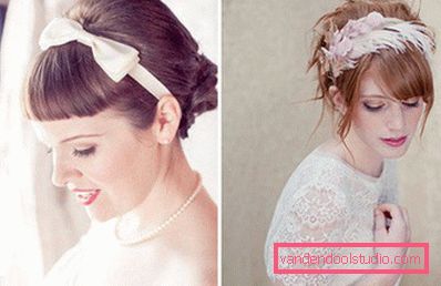 Acconciature da sposa con frangia