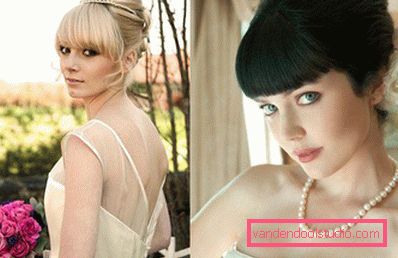 Acconciature da sposa con frangia