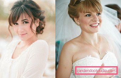 Acconciature da sposa con frangia