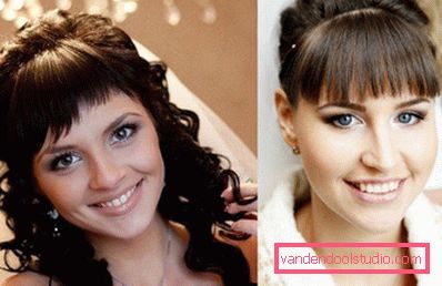 Acconciature da sposa con frangia