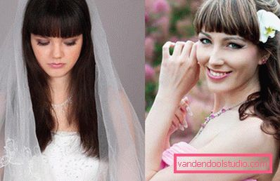 Acconciature da sposa con frangia