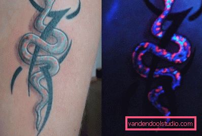 tipo di tatuaggio di giorno e con ultravioletto tipo di tatuaggio di giorno e con ultravioletto
