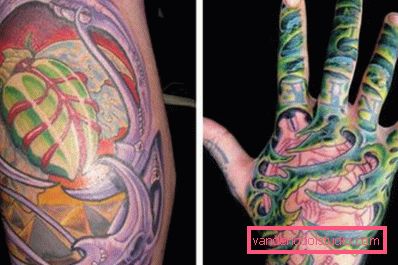 Tatuaggi organici colorati Tatuaggi organici colorati
