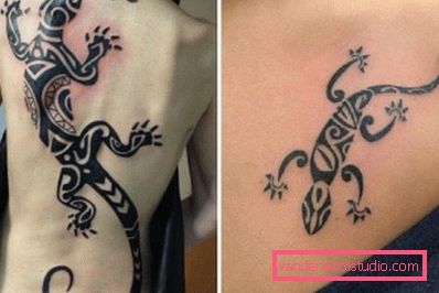 Tatuaggio all'iguana polinesiana Tatuaggio all'iguana polinesiana