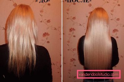 capelli prima e dopo l'estensione degli ultrasuoni capelli prima e dopo l'estensione degli ultrasuoni