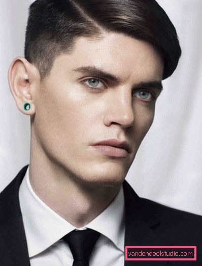 Taglio di capelli maschile con frangia sul lato Opzioni per tagli di capelli maschili con frangia e stile