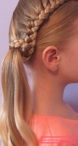 Acconciatura della scuola per capelli lunghi Varianti di acconciature scolastiche per ragazze di qualsiasi lunghezza