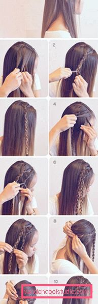 Acconciatura della scuola per capelli lunghi Varianti di acconciature scolastiche per ragazze di qualsiasi lunghezza
