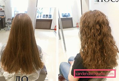 permanente sui capelli lunghi con grandi ricci Scegliere una permanente per capelli lunghi - foto di stile a lungo termine