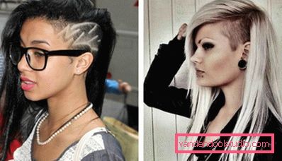 Tagli di capelli creativi per capelli lunghi con aste rasate Tipi di tagli di capelli creativi per capelli lunghi