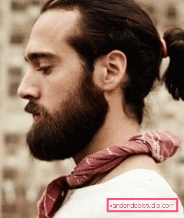 Acconciatura maschile con una coda Tipi di acconciature maschili con una coda