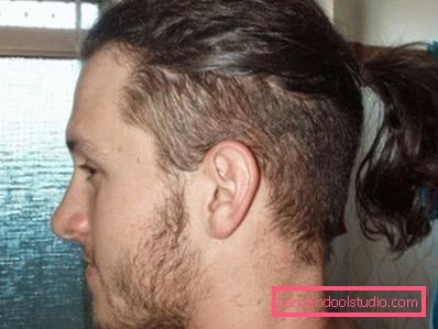 Acconciatura maschile con una coda Tipi di acconciature maschili con una coda