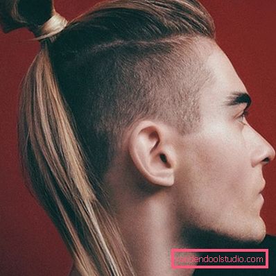Acconciatura maschile con una coda Tipi di acconciature maschili con una coda
