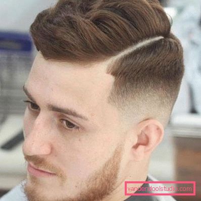 i capelli degli uomini con la separazione Tipi di acconciature maschili con separazione