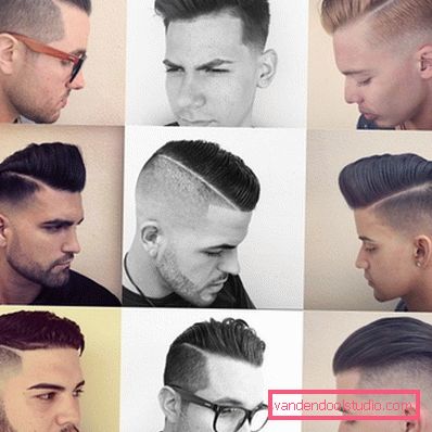 i capelli degli uomini con la separazione Tipi di acconciature maschili con separazione