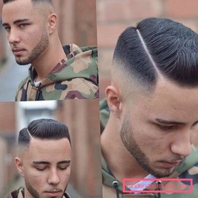 i capelli degli uomini con la separazione Tipi di acconciature maschili con separazione
