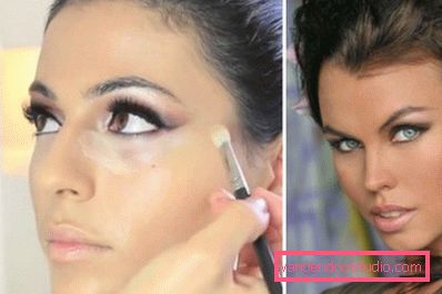 applicazione di trucco applicazione di trucco