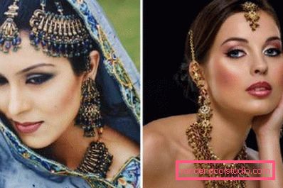 Trucco arabo nei toni del blu e dell'oro Trucco arabo nei toni del blu e dell'oro