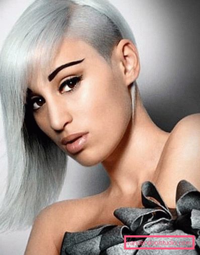 Tutta la varietà di tagli di capelli asimmetrici