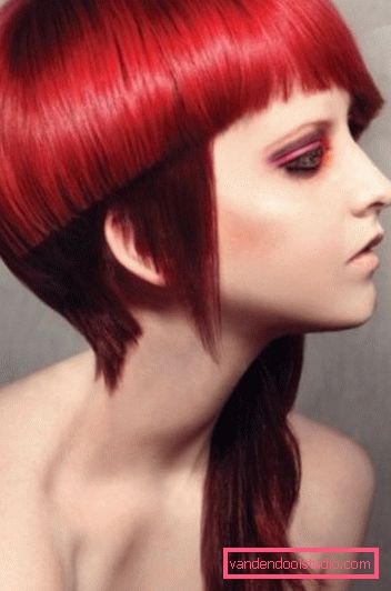 Tutta la varietà di tagli di capelli asimmetrici
