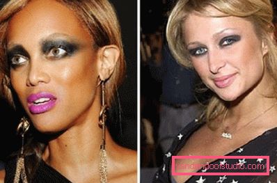 spaventoso dipinto Taira Banks e Paris Hilton spaventoso dipinto Taira Banks e Paris Hilton