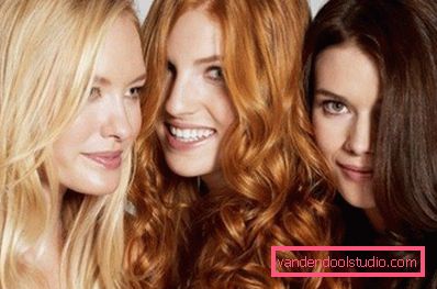 capelli biondi, rossi e castani ragazze bellezze