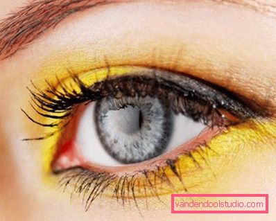 occhio di trucco giallo occhio di trucco giallo