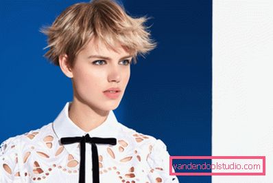 Tagliacapelli da donna per capelli corti e medi, foto con frangia