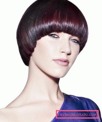 Tagliacapelli da donna per capelli corti e medi, foto con frangia