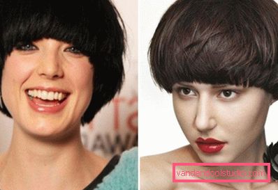 Tagliacapelli da donna per capelli corti e medi, foto con frangia