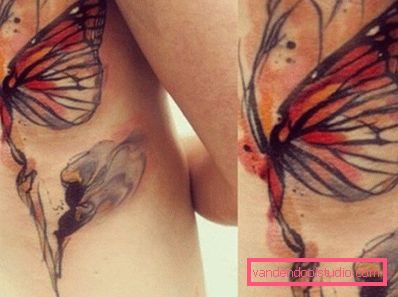 Tatuaggio fotografico sulla scapola Tatuaggio fotografico sulla scapola