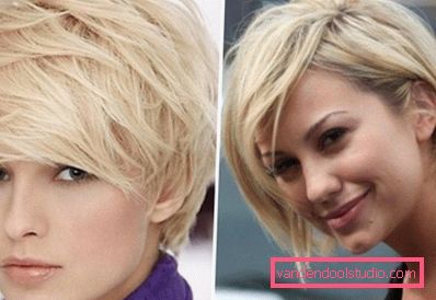 Capelli corti con frangia obliqua Tagli per capelli da donna per capelli corti con frangia diversa