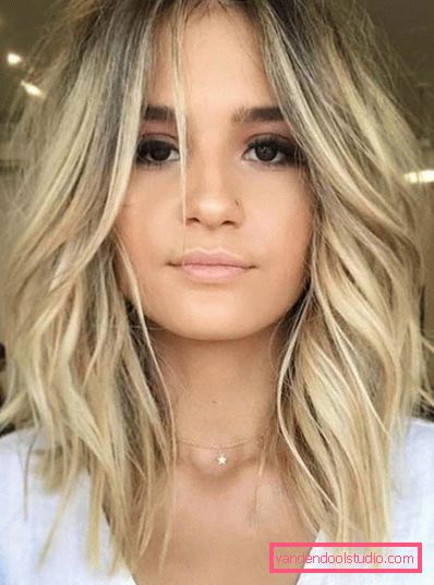 Tagli per capelli da donna per capelli medi senza scoppio 2019 - foto